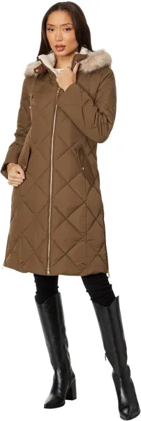 Толстовка Diamond Puffer Detachable Hoodie LAUREN Ralph Lauren, цвет Botanic Green