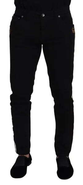 Джинсы DOLCE - GABBANA Черные спортивные брюки из хлопкового денима IT52/W38/L Рекомендуемая розничная цена 1050 долларов США