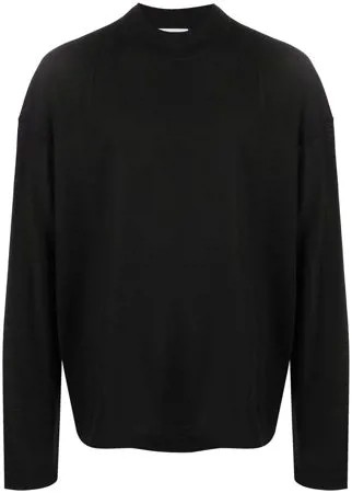 Jil Sander пуловер оверсайз с круглым вырезом