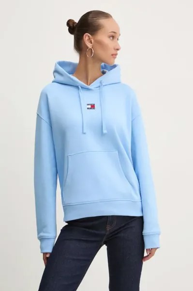 Хлопковая толстовка Tommy Jeans, синий