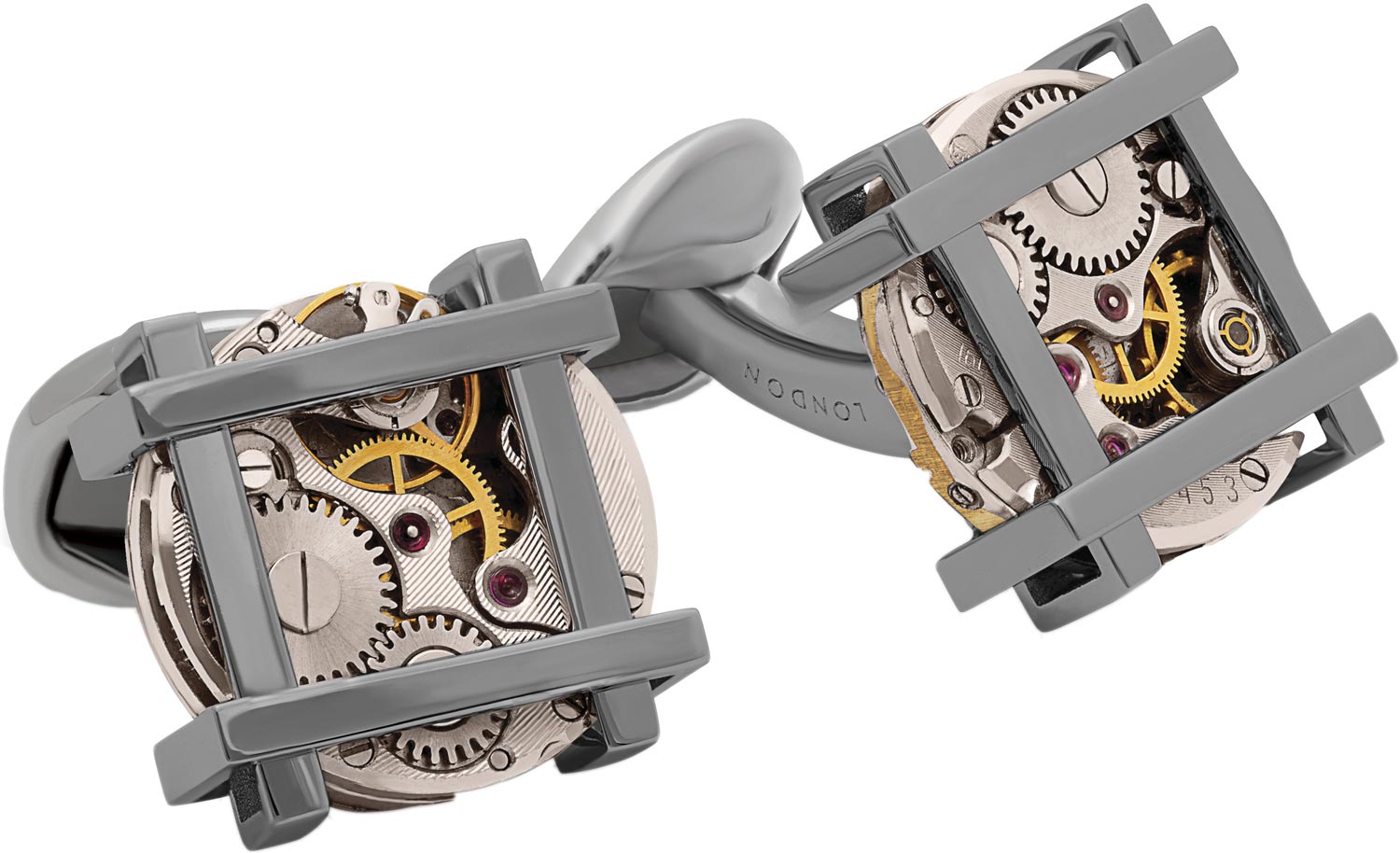 Запонки мужские Tateossian CF0270 серебристые