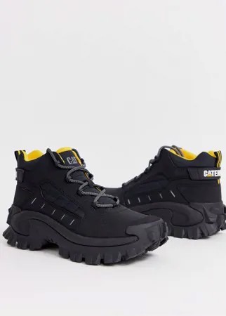 Черные ботинки на массивной подошве Caterpillar-Черный