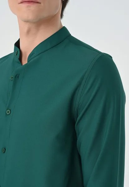 Рубашка Mandarin Collar Long Sleeve Antioch, зеленая
