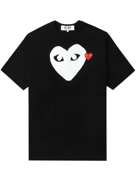 Comme Des Garçons Play футболка с логотипом, черный