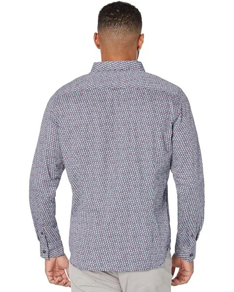 Рубашка Robert Graham Priestley Long Sleeve Woven Shirt, темно-синий