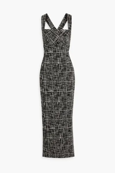 Жаккардовое платье макси Rosetta Getty, черный