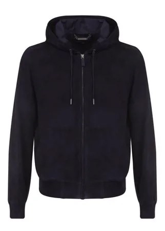 Замшевый бомбер на молнии с капюшоном Ralph Lauren