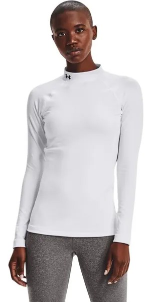 Лонгслив Under Armour HeatGear Authentics Oberteil mit Stehkragen, черный