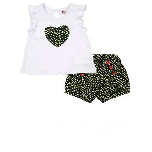 Комплект одежды  Mini Maxi для девочек, легинсы и футболка, повседневный стиль, размер 80, мультиколор