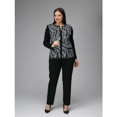 Пиджак BONADI, размер 48, черный, белый