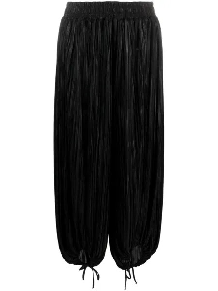 Styland укороченные брюки с эффектом металлик, черный