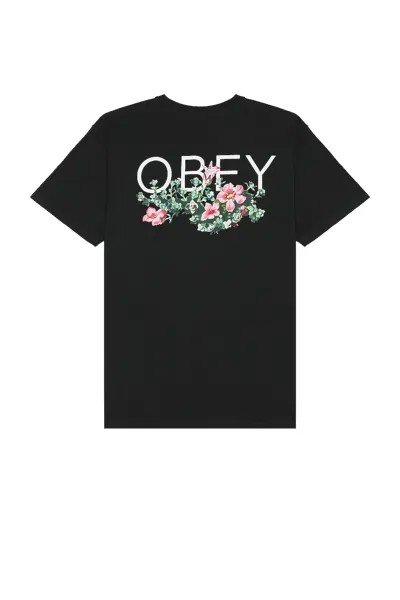 Футболка Obey Leave Me Alone, цвет Faded Black