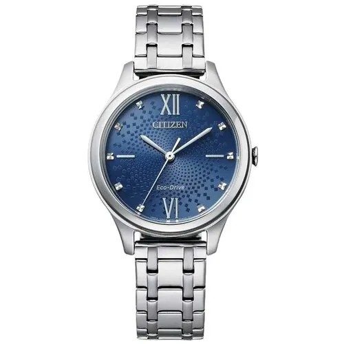 Наручные часы CITIZEN женские Eco-Drive Наручные часы Citizen EM0500-73L кварцевые, водонепроницаемые, серебряный