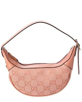 Gucci Ophidia Mini Gg Женская сумка через плечо из холста и кожи, розовая