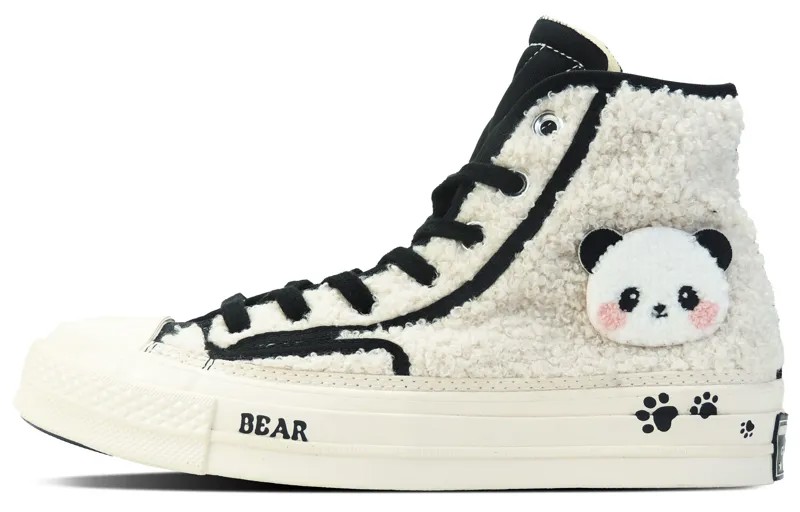 1970-е годы. Кеды унисекс с высоким берцем, белые/черные. Converse