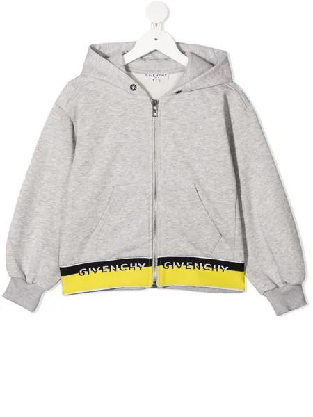 Givenchy Kids худи вязки интарсия с логотипом