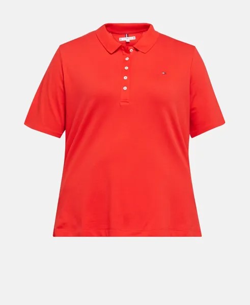 Рубашка поло Tommy Hilfiger Curve, красный