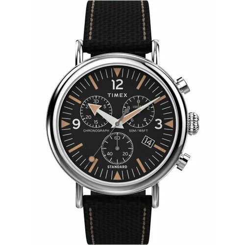Наручные часы TIMEX, черный, серебряный