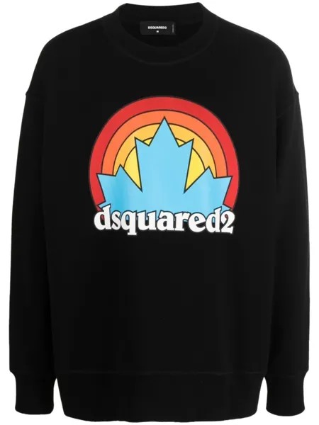 Толстовка с логотипом Dsquared2, черный