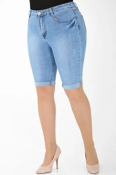 Шорты женские AlmondShop М-12 86046 синие 50 RU