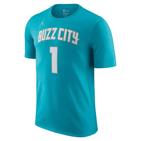 Футболка NBA CHARLOTTE HORNETS CITY EDITION N&N T-SHIRT LAMELO BALL Jordan, цвет Grünblau/Mehrfarbig