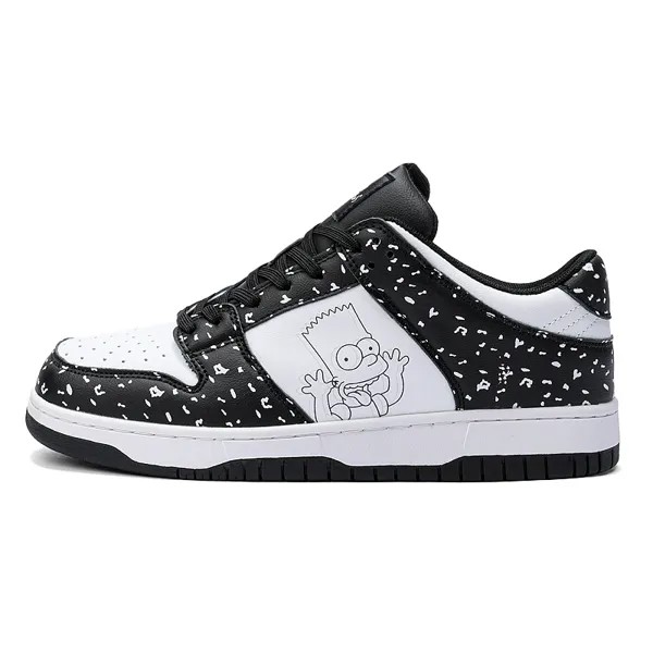 Кроссовки The Simpsons Skateboarding Shoes Unisex Low-top, красный