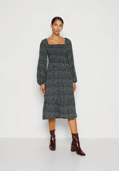Летнее платье Midi Dress GAP, цвет white/black