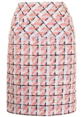 Chanel Pre-Owned твидовая юбка с завышенной талией