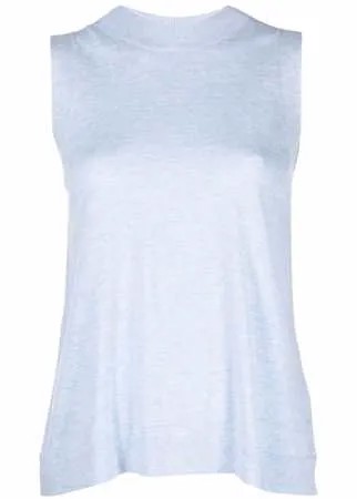 Allude топ с воротником-стойкой