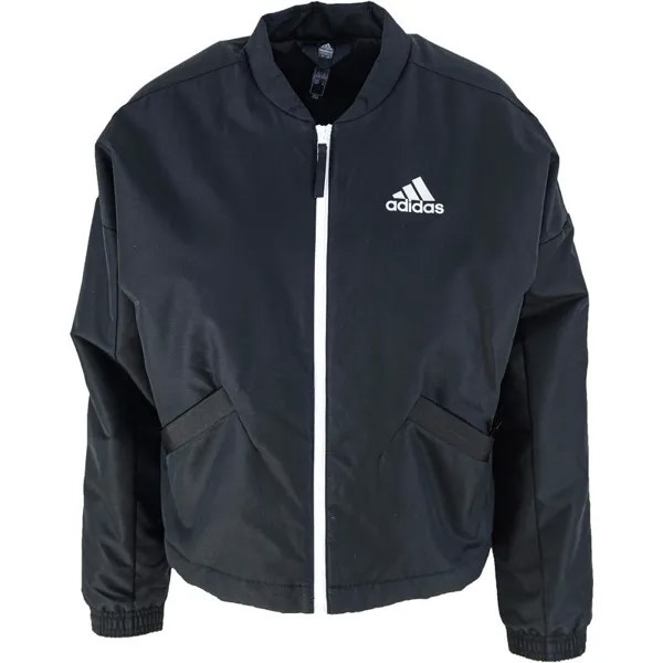 Легкая утепленная куртка adidas Back To Sport, черная, женская