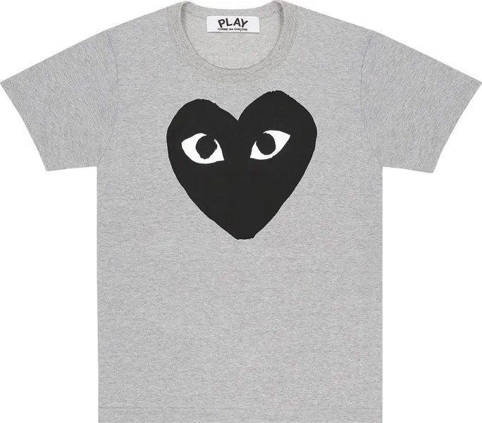 Футболка Comme des Garçons PLAY Heart T-Shirt 'Grey', серый