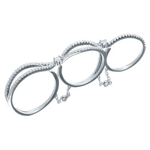Кольцо ELEMENT47 серебро, 925 проба, фианит, размер 19.75