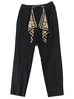 CALVIN KLEIN Женские черные брюки-шарф с поясом 4