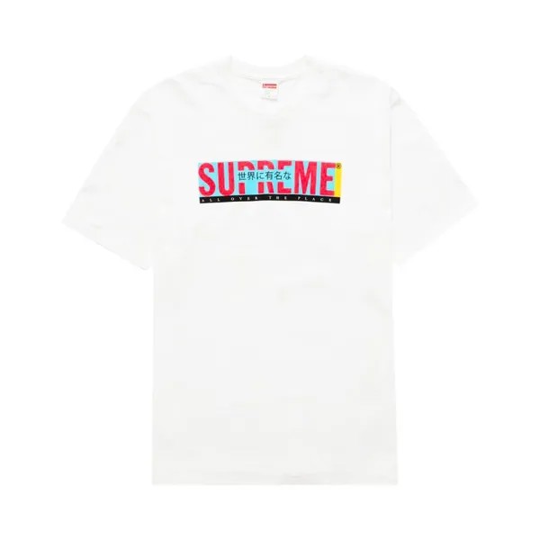 Футболка Supreme All Over Tee 'White', белый