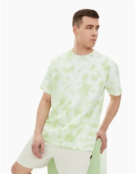 Футболка мужская Gloria Jeans BKT013631 зеленая XS
