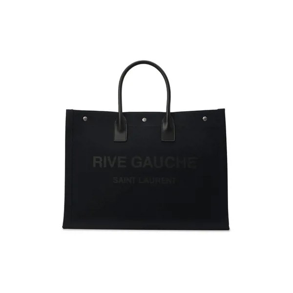 Текстильная сумка-шопер Rive Gauche large Saint Laurent
