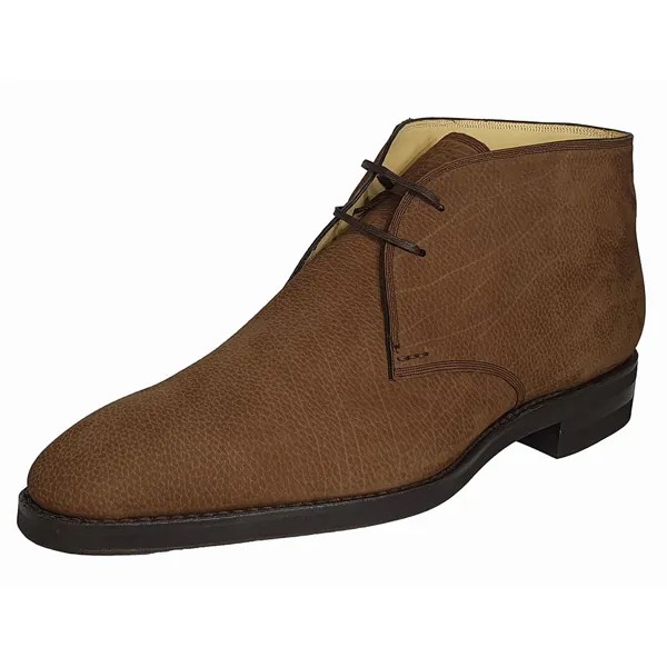 Bally Skiligny 6237887 Мужские коричневые ботинки дезерты из зерненой телячьей кожи, коричневый