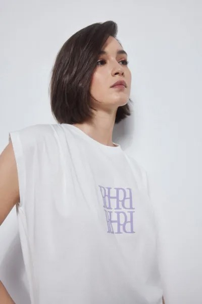 Футболка для активного отдыха со складками и логотипом Pedro del Hierro, белый