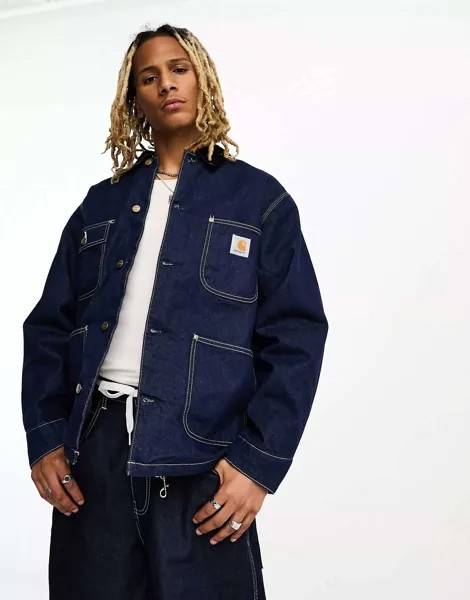 Синяя джинсовая куртка Carhartt WIP OG Chore