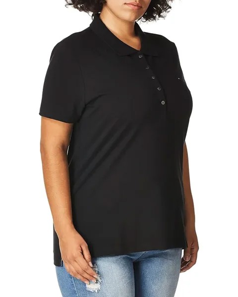 Поло Tommy Hilfiger Solid Short Sleeve, черный