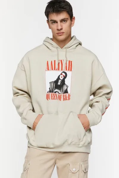 Толстовка Aaliyah с рисунком на шнурке Forever 21, песочный