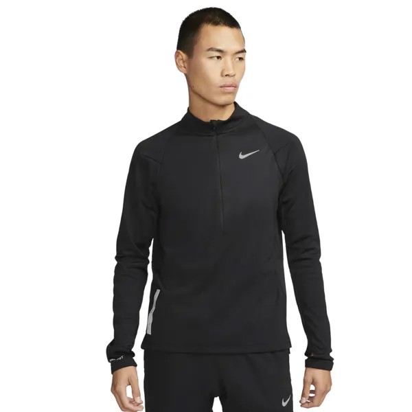 Лонгслив Nike Therma-fit Run Division Element, черный