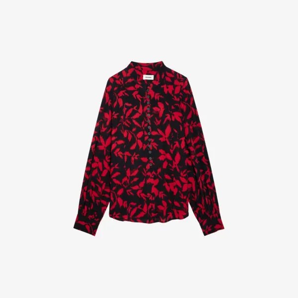 Тканая блузка Twina с цветочным принтом Zadig&Voltaire, цвет noir