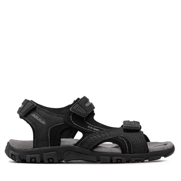 Сандалии Geox U S.Strada D U8224D 050AU C9310 Black/Stone, черный