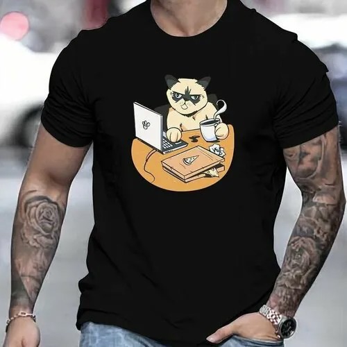 Футболка, размер XXL, чёрный