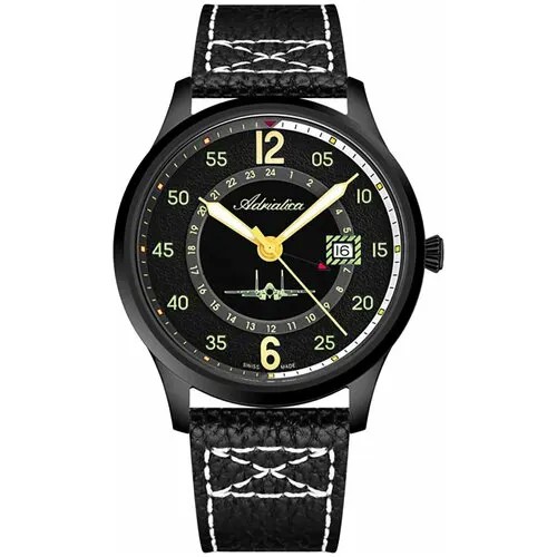 Наручные часы Adriatica Aviation A8311.B224Q, черный