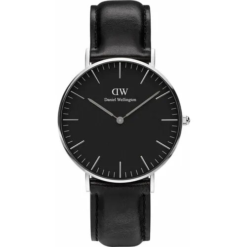 Наручные часы Daniel Wellington, серебряный, черный
