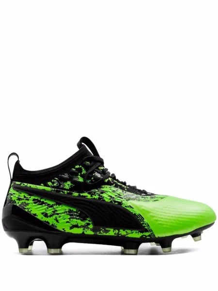 PUMA футбольные бутсы One 19.1 FG/AG, зеленый