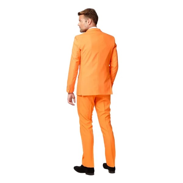 Мужской комплект Slim Fit, однотонный костюм и галстуки OppoSuits, белый