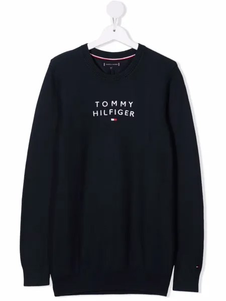 Tommy Hilfiger Junior джемпер с вышитым логотипом